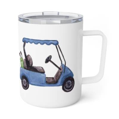 Golf Cart Insulated Travel Mug
