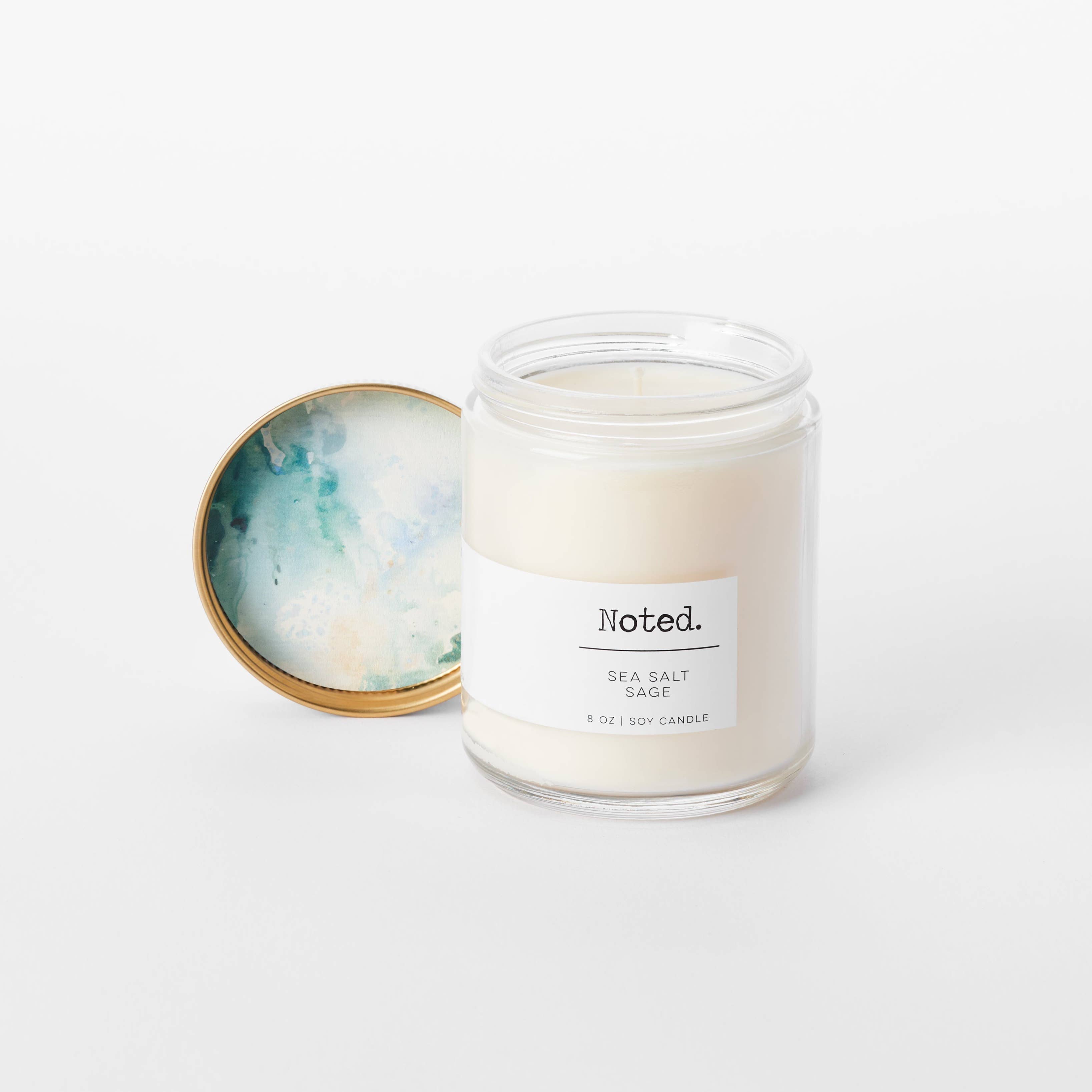 Sea Salt Sage Soy Candle | 8 oz Jar