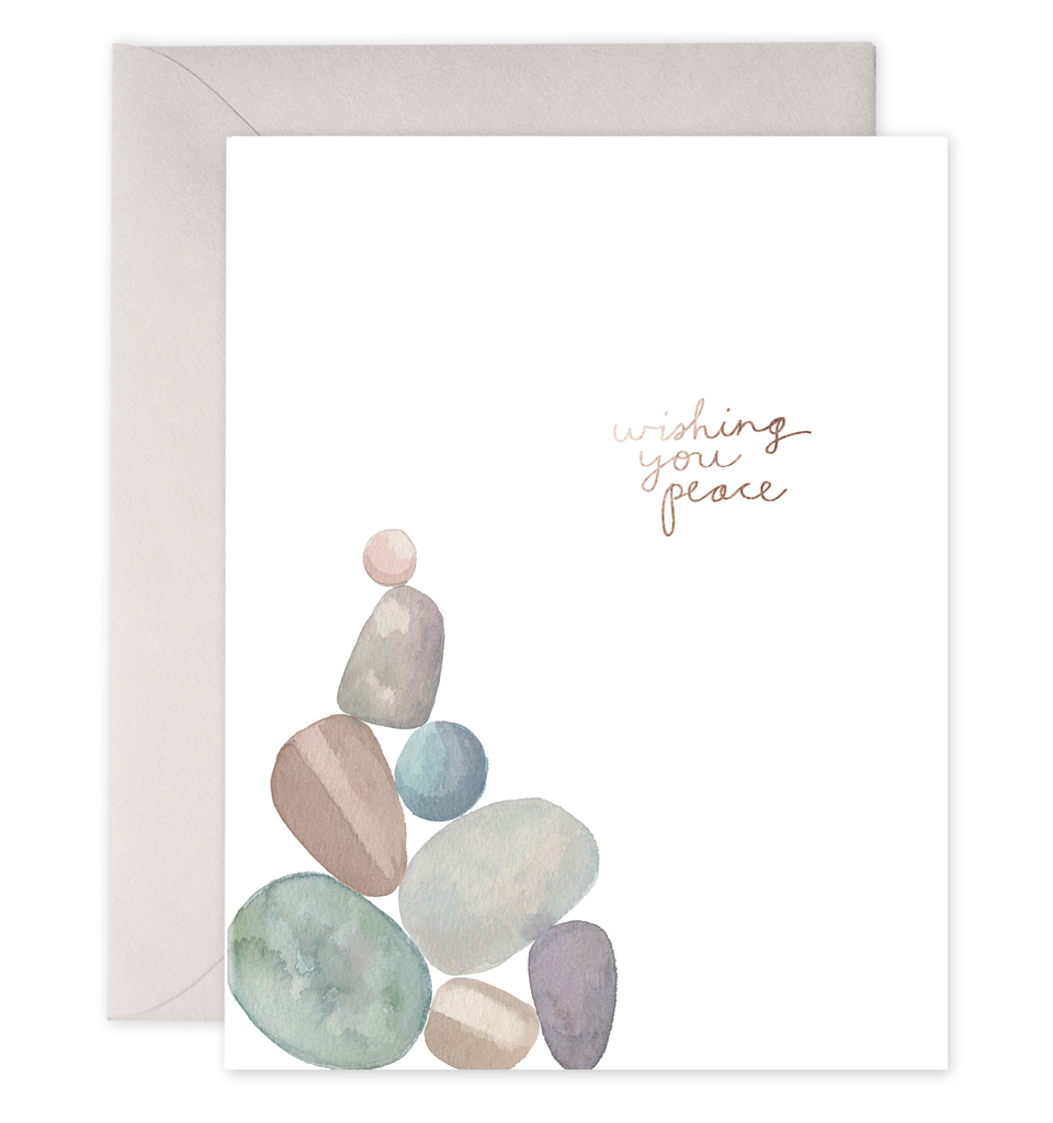 Peace Rocks — Sympathy & Condolence Card