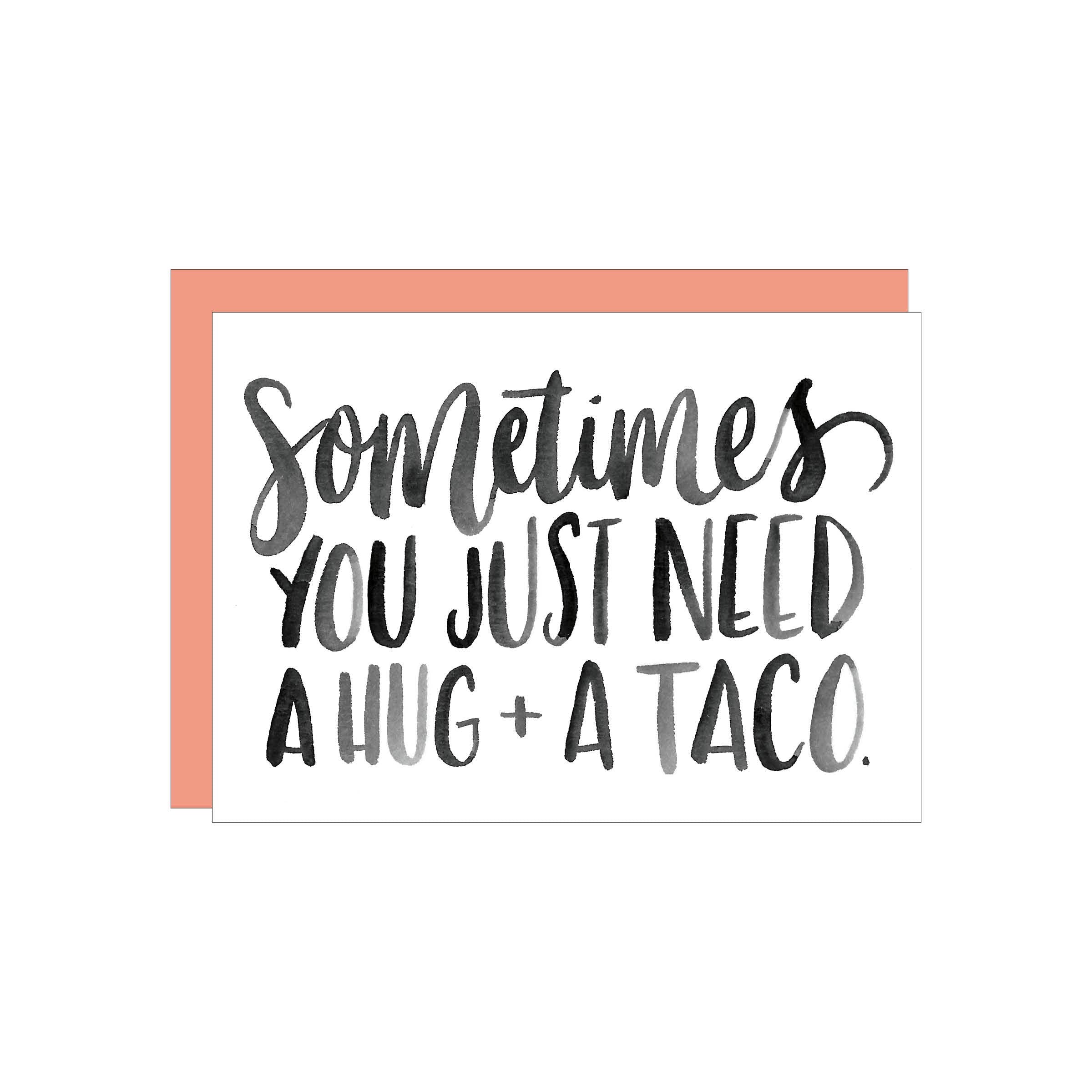 Hug + Taco Greeting Card