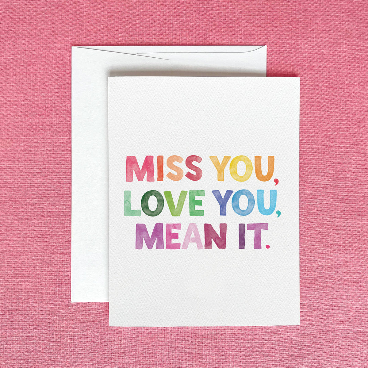 Miss You, Love You — Friendship & Galentine's Card