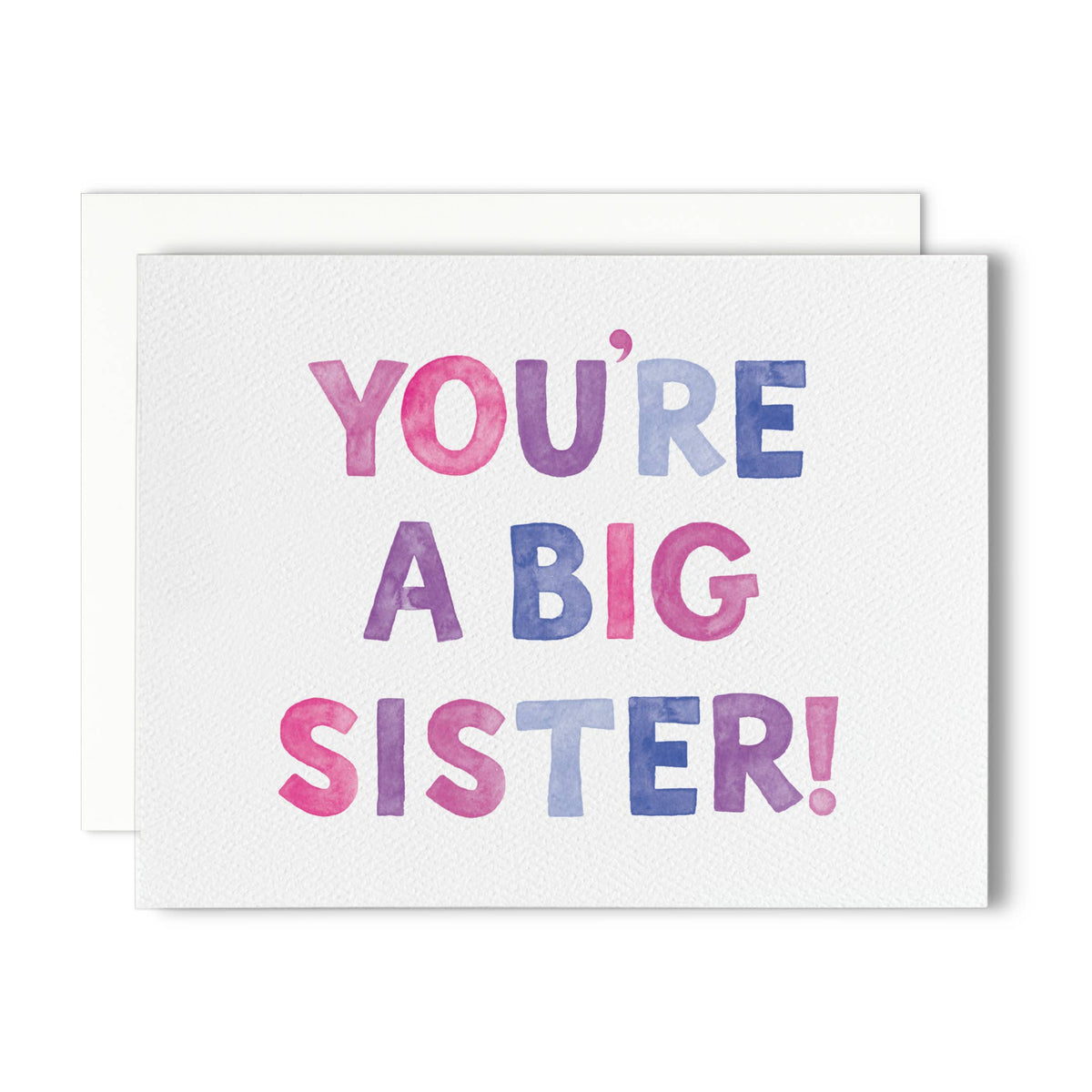 Big Sister — New Sibling Card