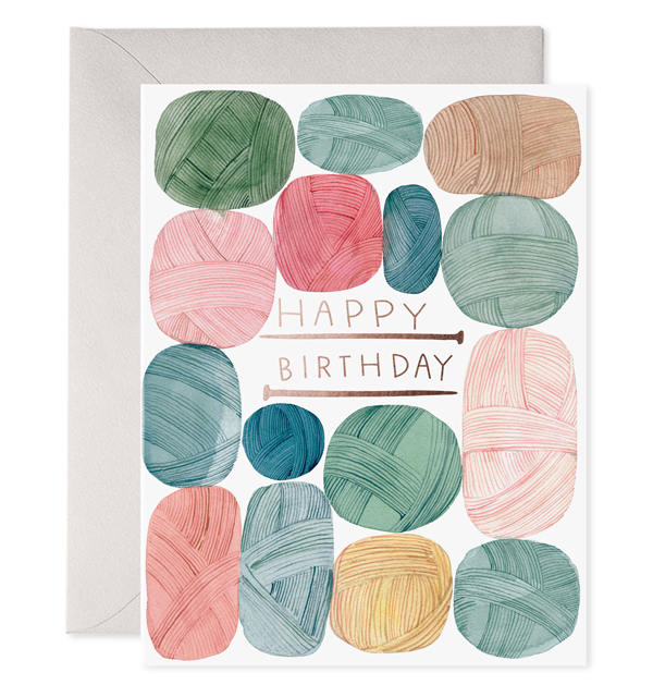 Knit Wishes — Birthday Card for Knitters