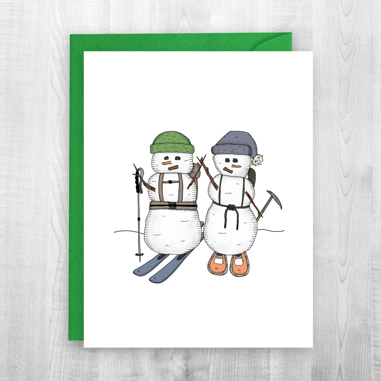 Snow Adventure (Snowmen) Holiday Card