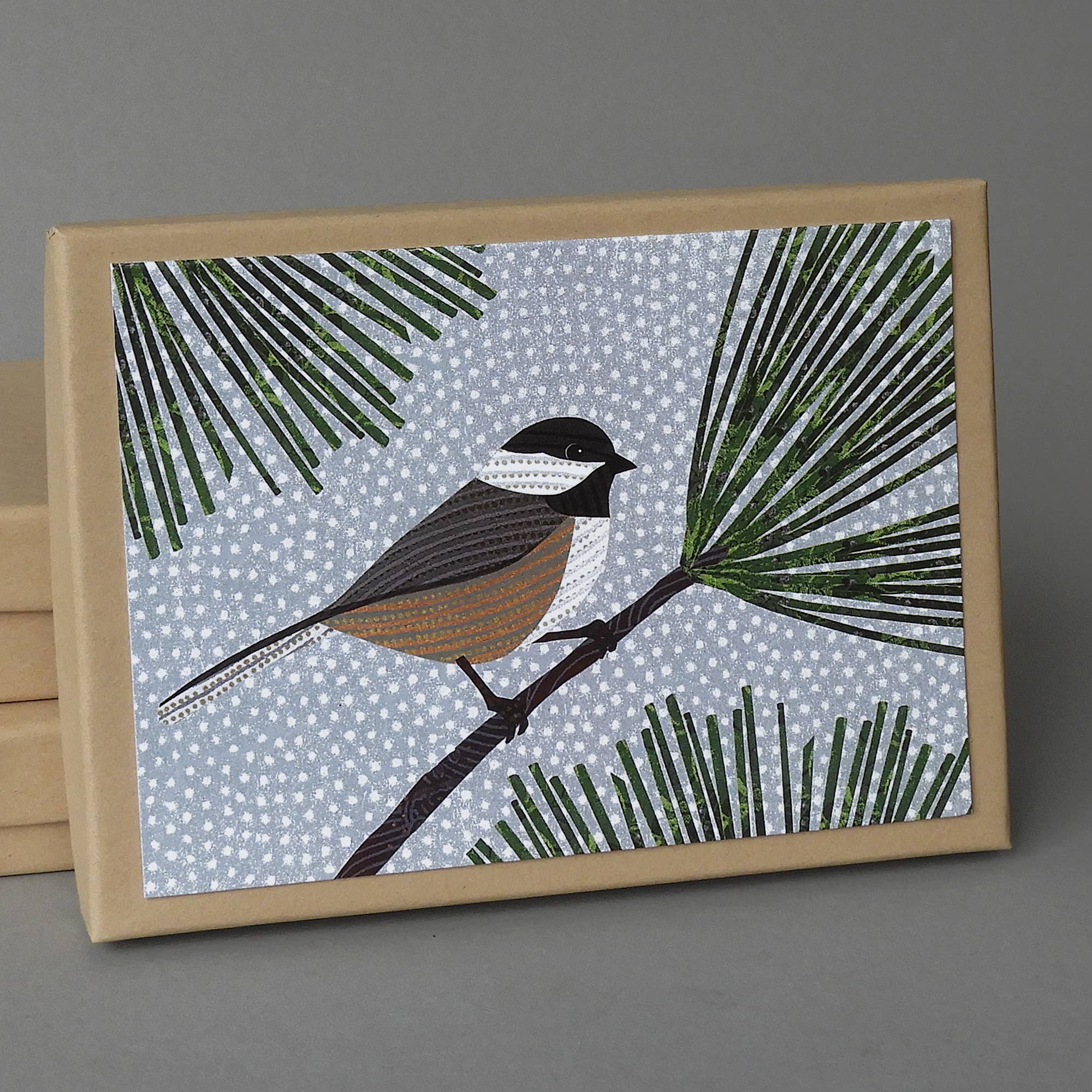 Chickadee Box: 10 Blank Nature-Inspired Christmas Cards
