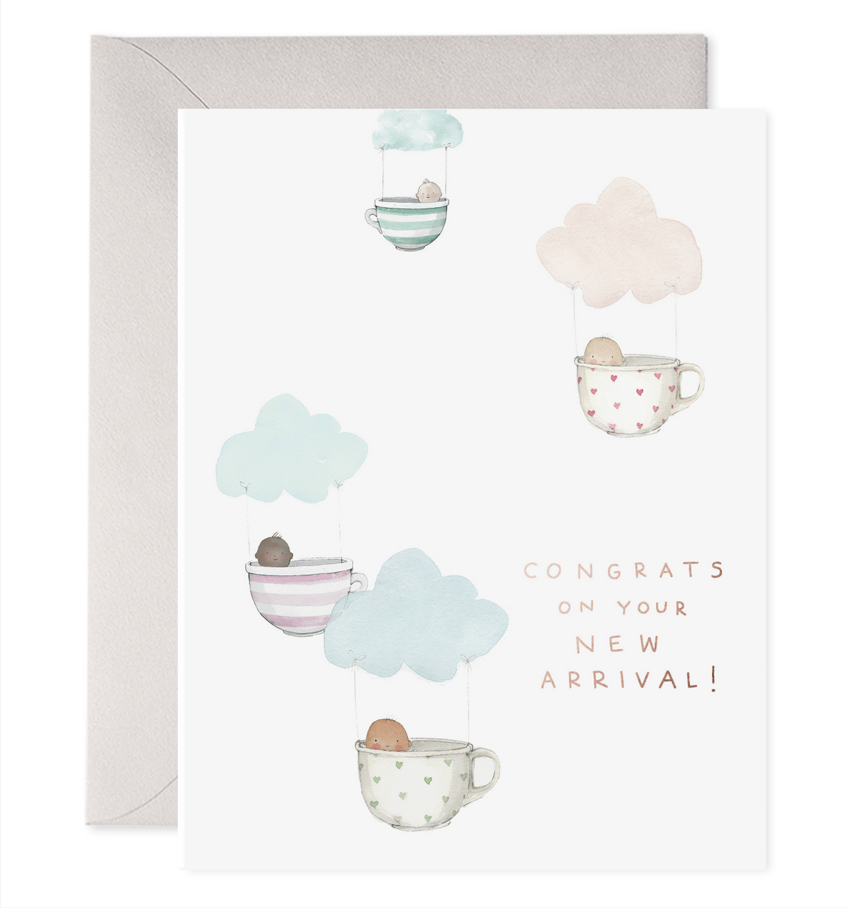 Teacup Babies — New Baby & Baby Shower Card