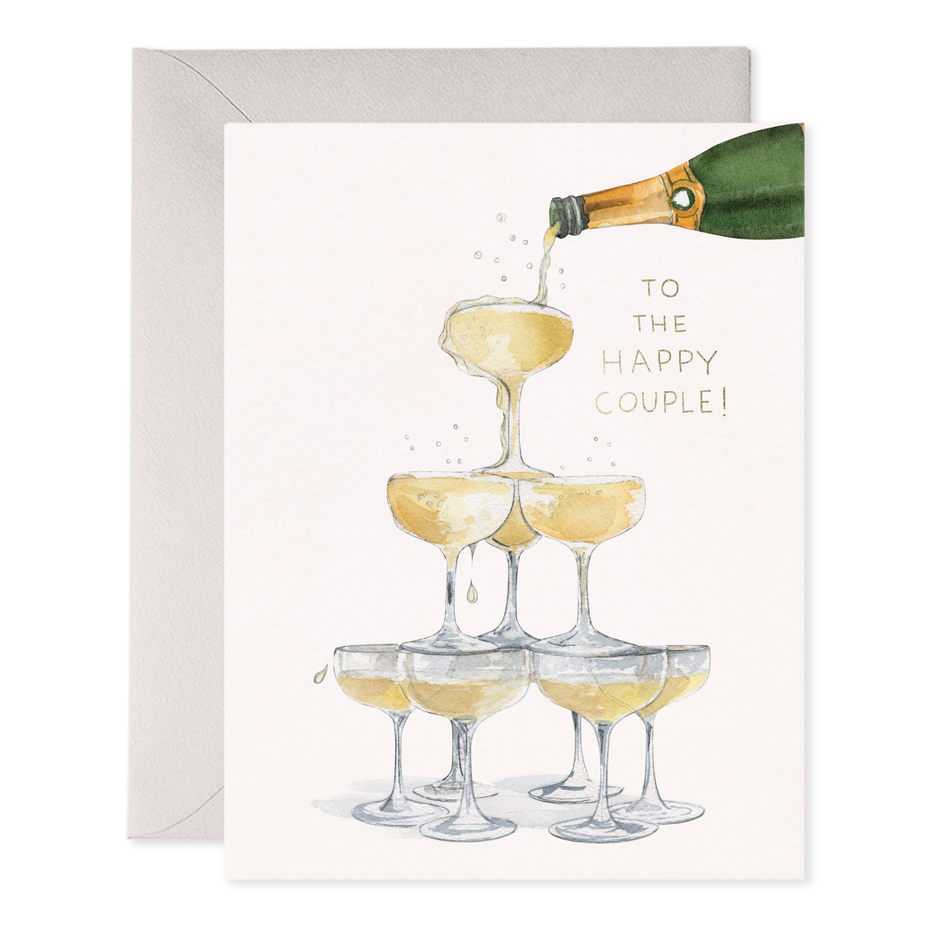 Champagne Tower — Wedding & Bridal Shower Card