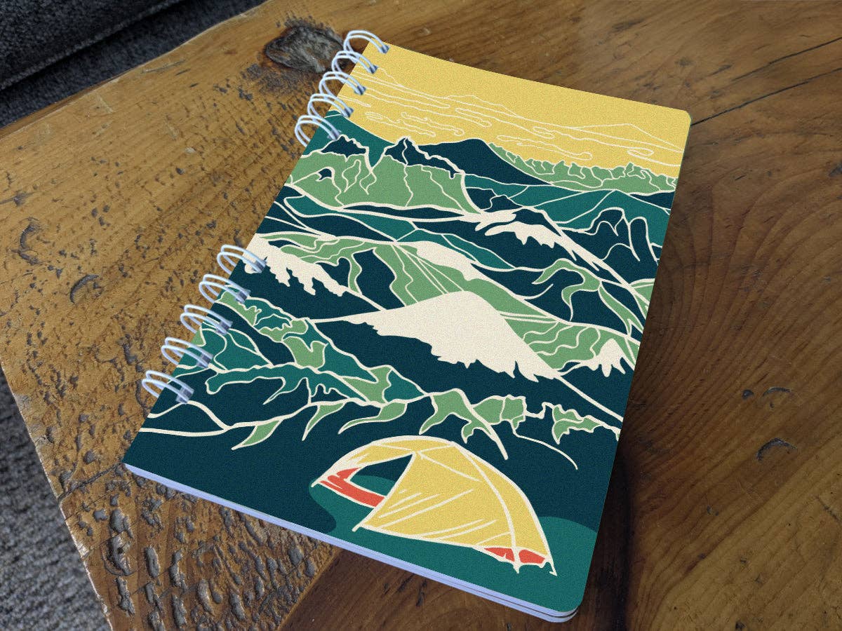 Mountain Camping Wire-bound Notebook