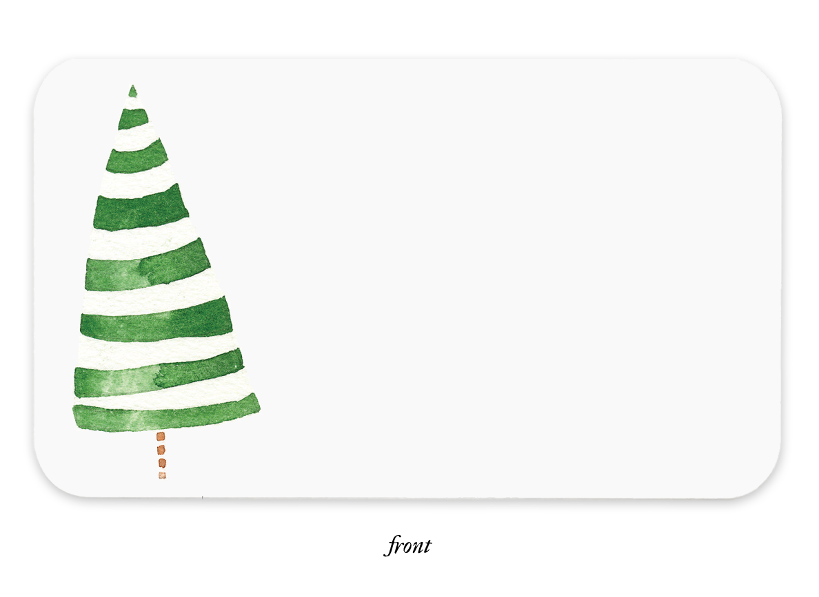 Stripey Tree Little Notes® — Mini Notecard Set