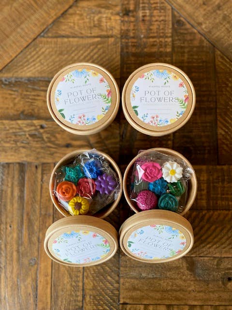 Crayon Flower Pot Gift Set
