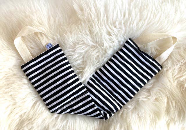 Warm & Cool Therapy Wrap | Black & White Stripe