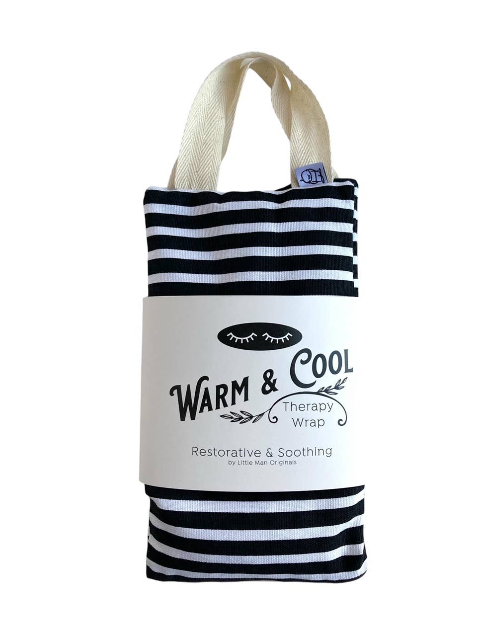 Warm & Cool Therapy Wrap | Black & White Stripe