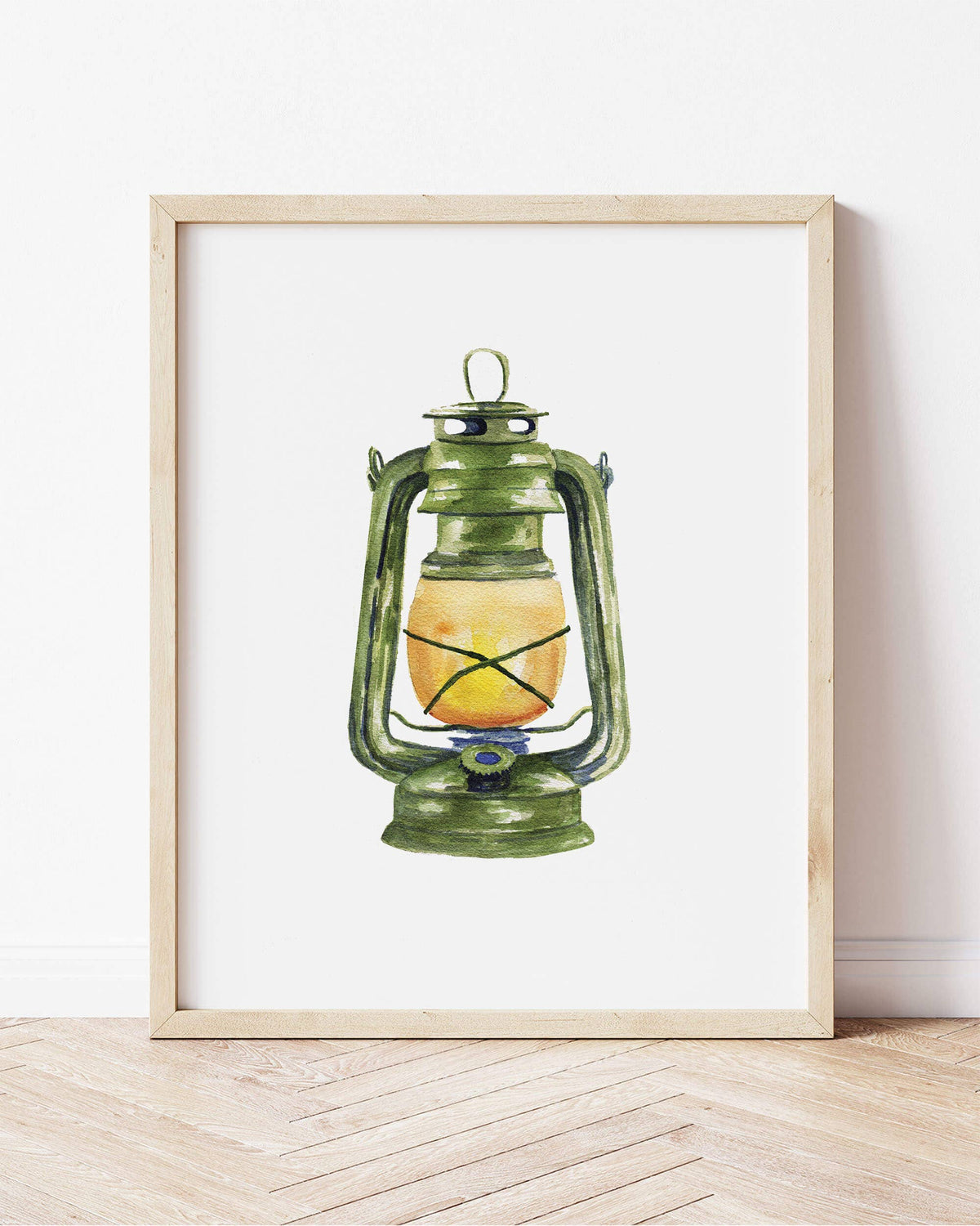 Vintage Camping Lantern Art Print