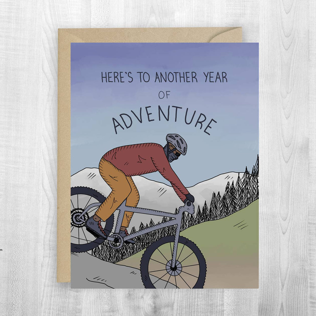 Here's to Adventure Biking Card
