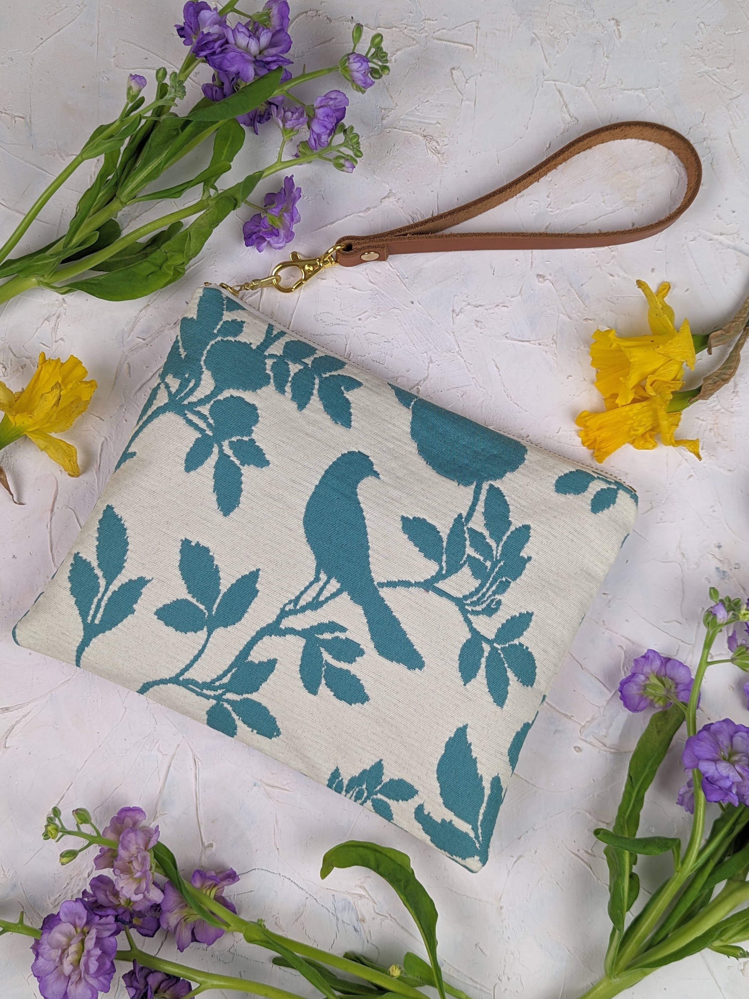 Bird Silhouette Wristlet Purse