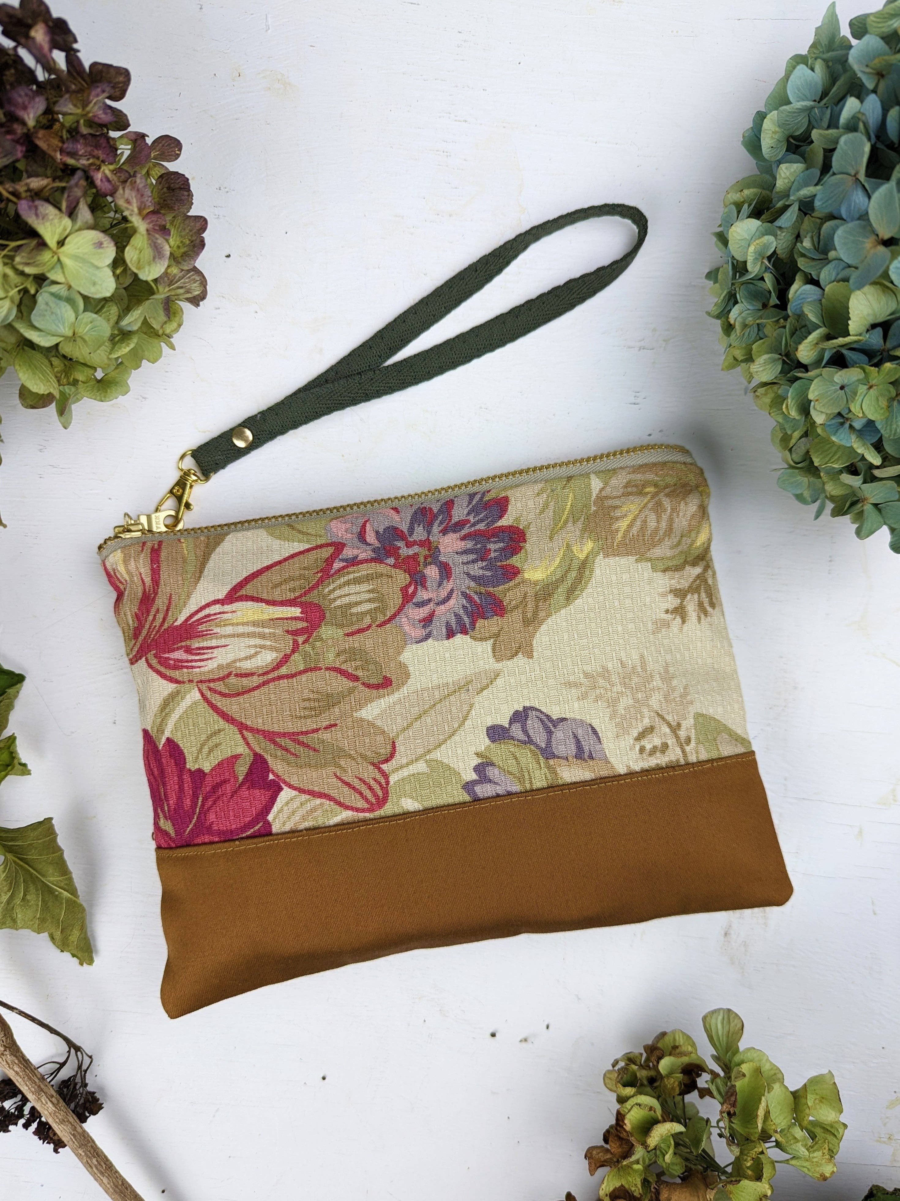 Antique Roses Wristlet Purse
