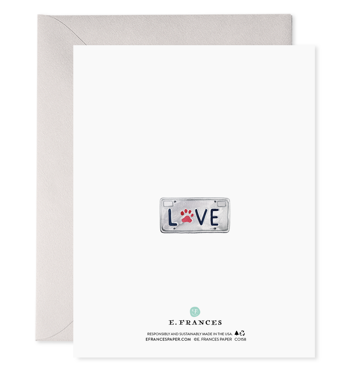 Co-Pilot — Dog Loss Sympathy Card