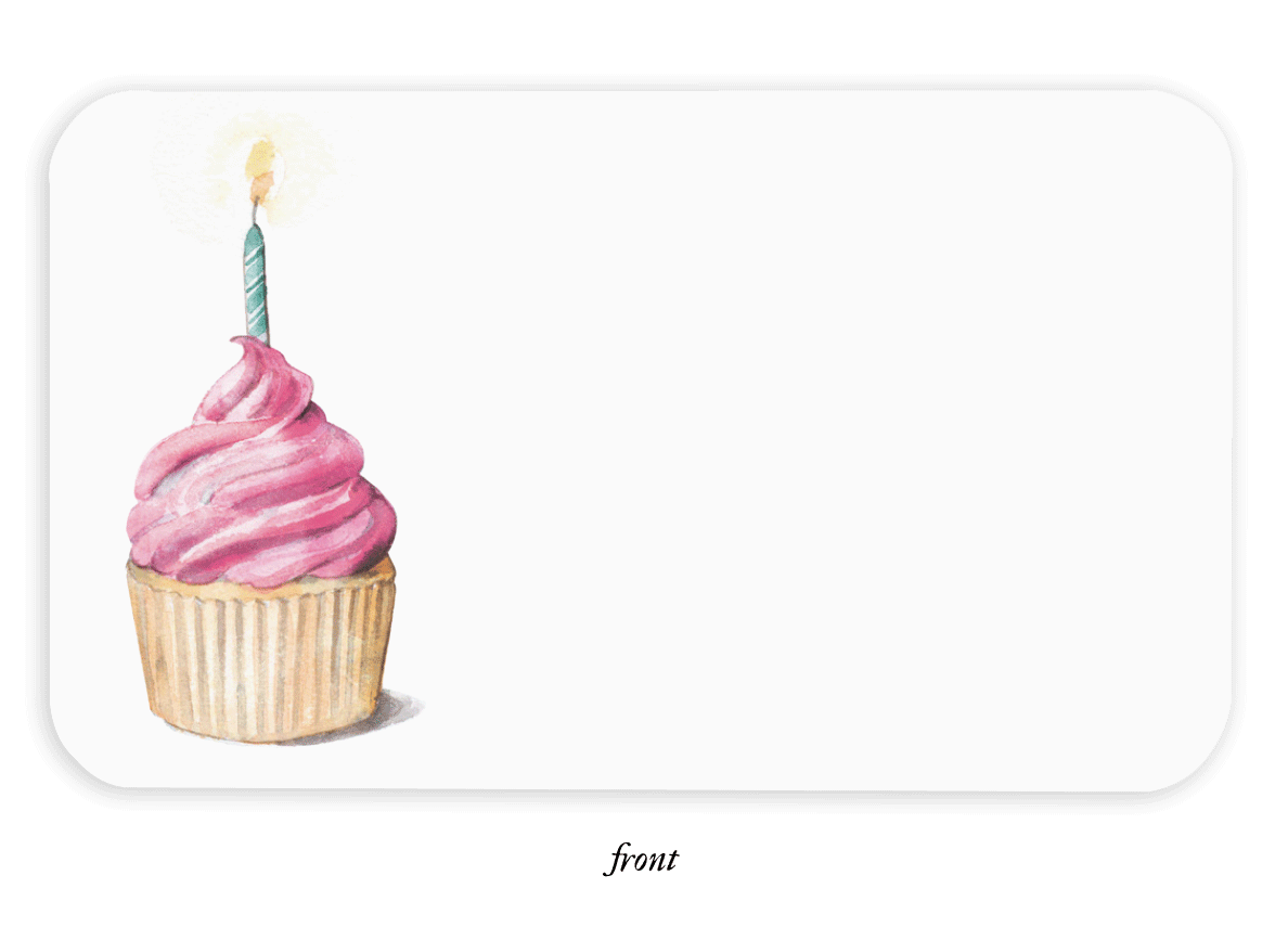 Pink Cupcakes Little Notes® — Mini Notecard Set