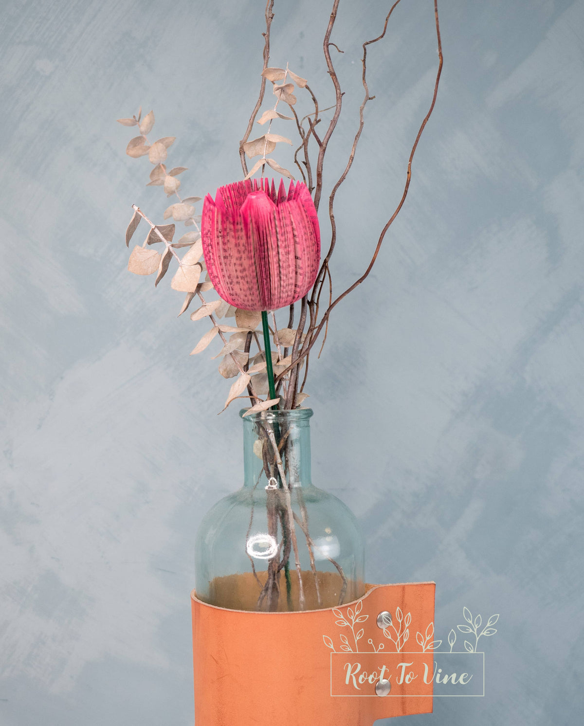 Repurposed Book Tulip