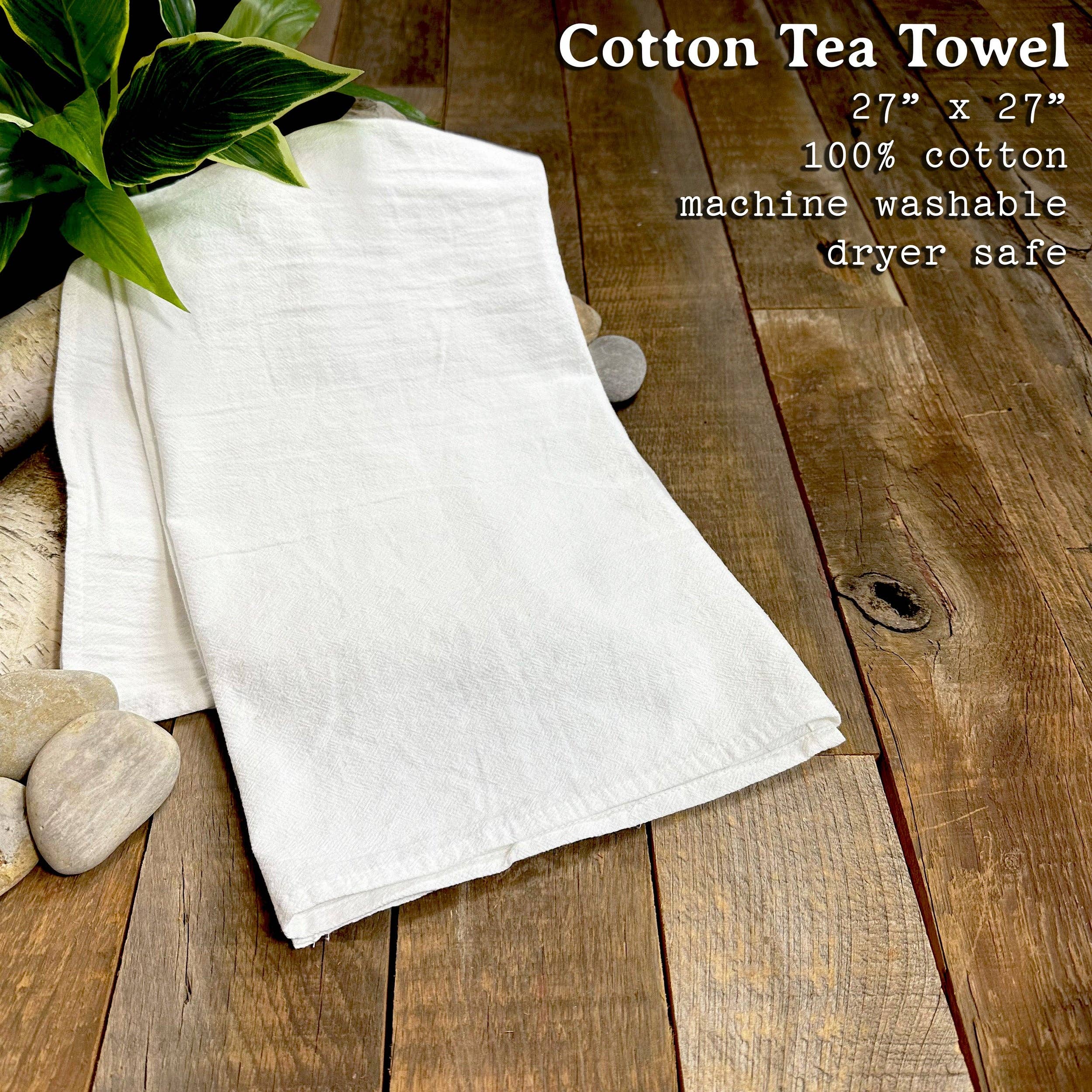 Three Evergreen Trees - Cotton Tea Towel