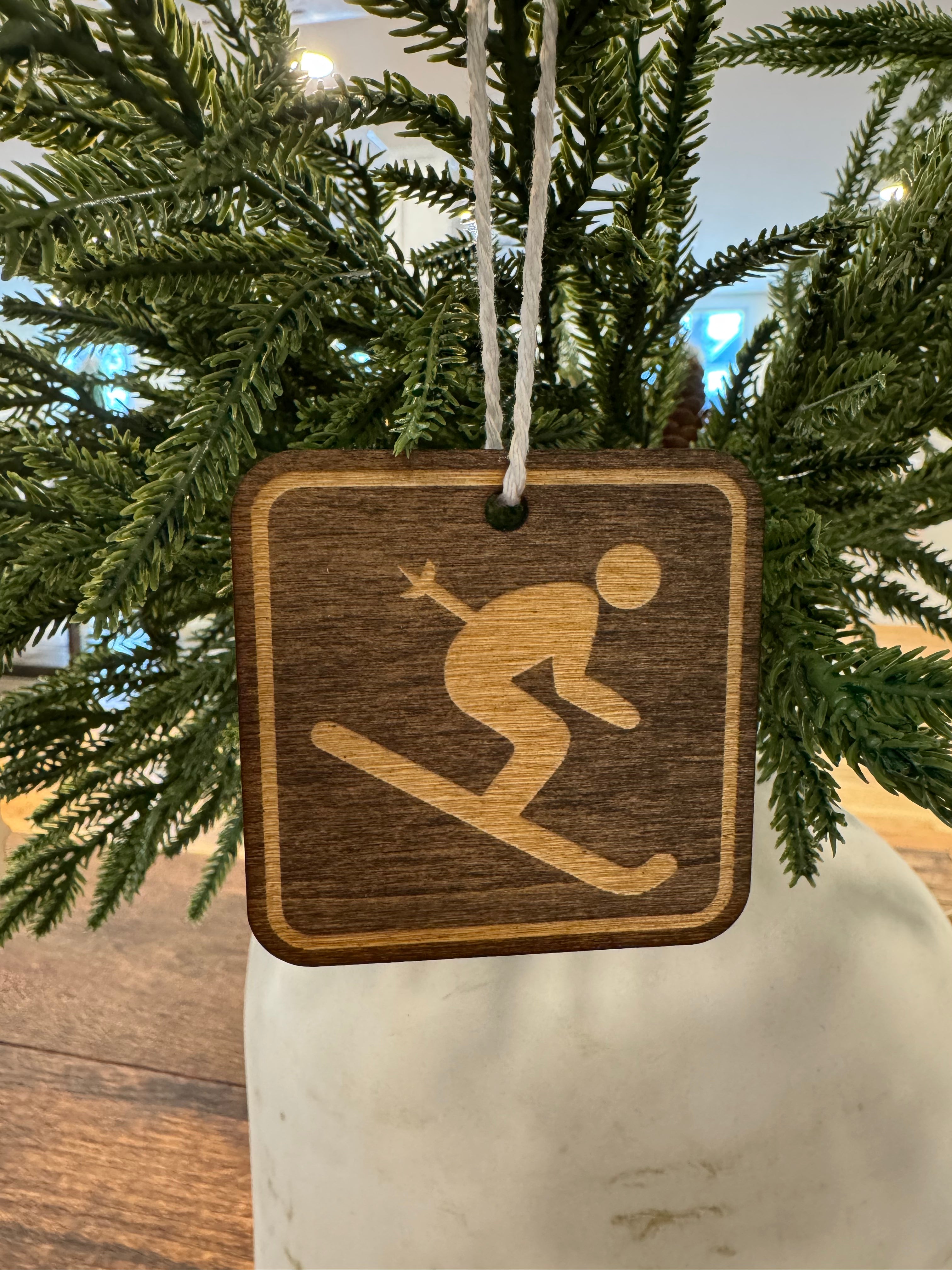 Skier Ornament