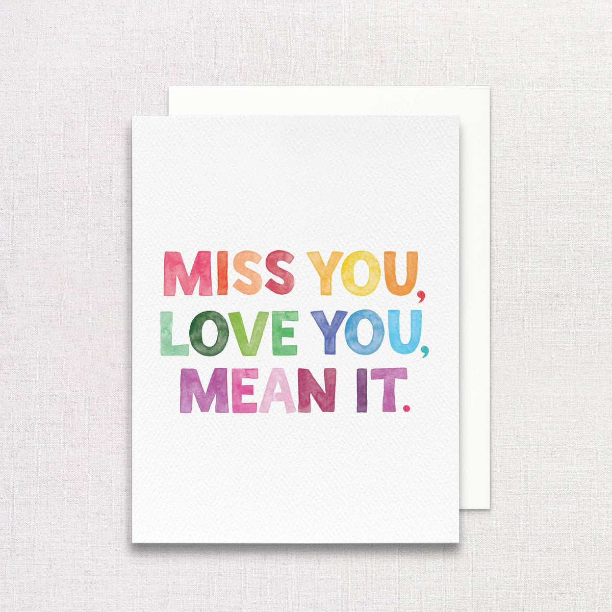Miss You, Love You — Friendship & Galentine's Card