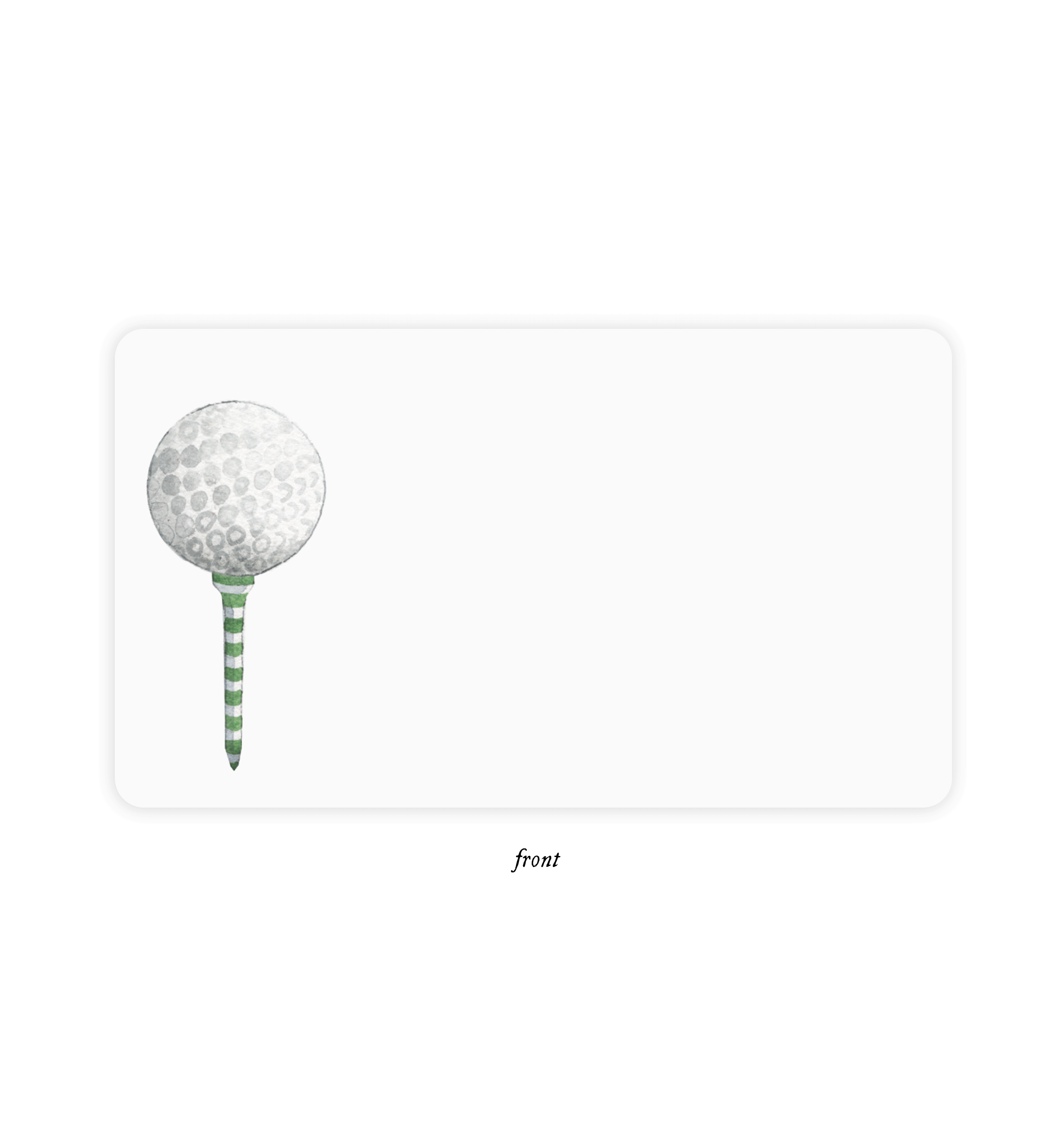 Golf Tee Little Notes® — Mini Notecard Set