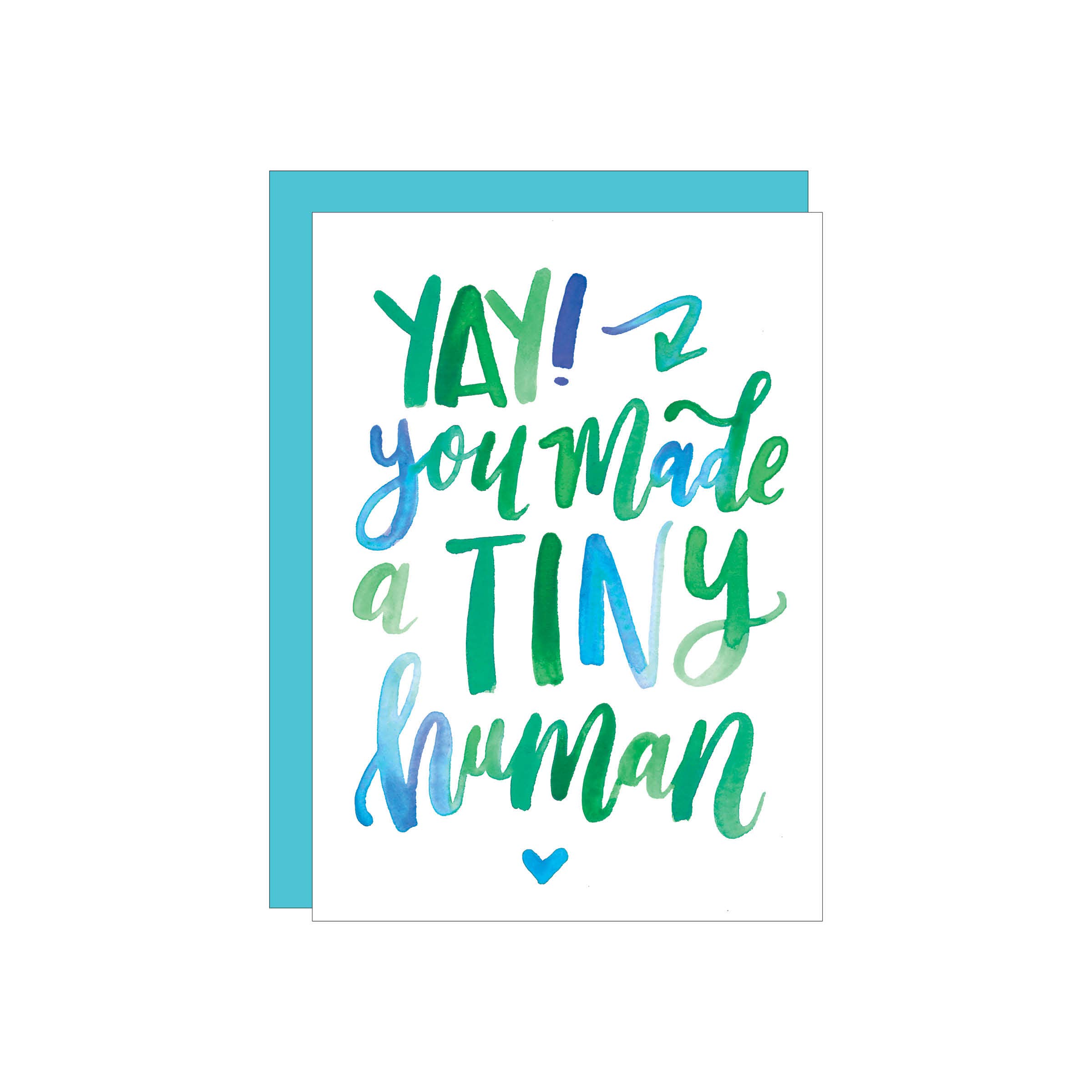 Tiny Human Greeting Card