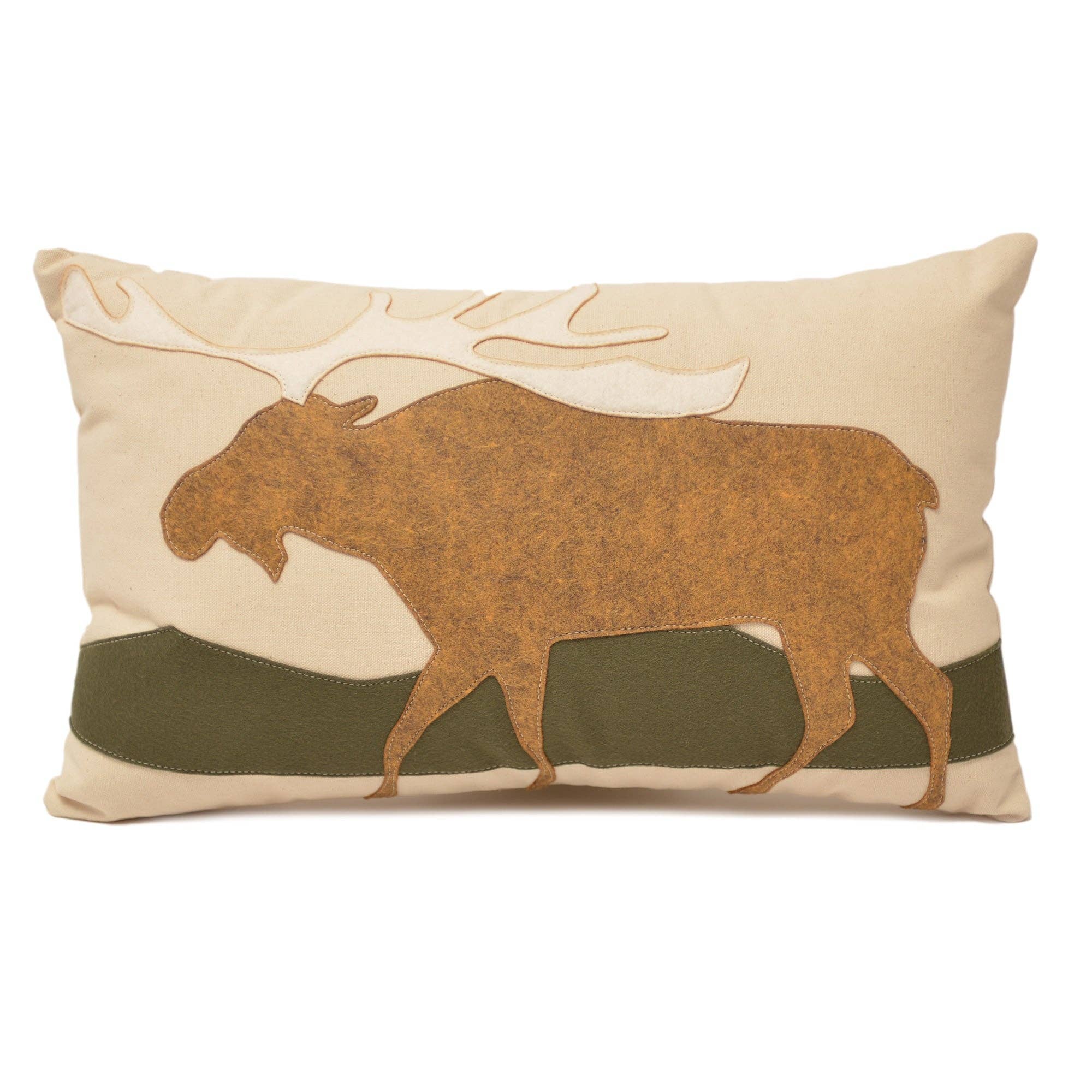 Moose on Hills Lumbar Pillow