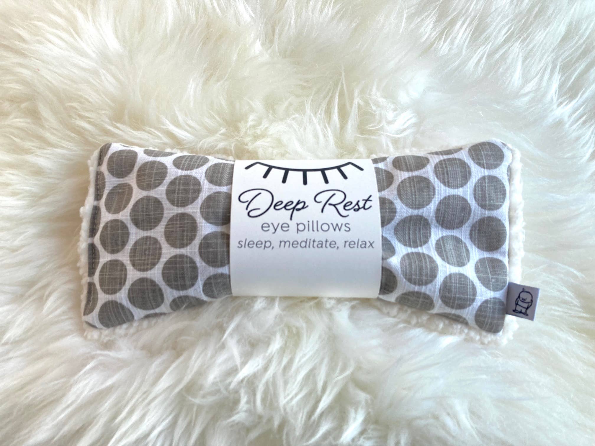 Deep Rest Eye Pillow | Khaki Dot