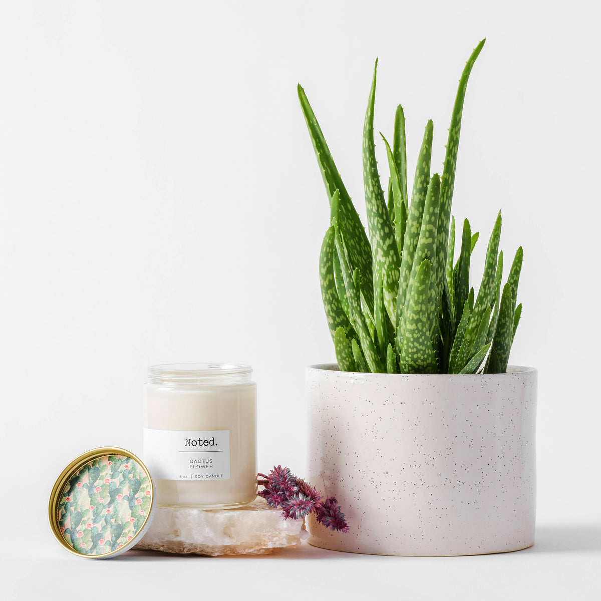 Cactus Flower Soy Candle | 8 oz Jar