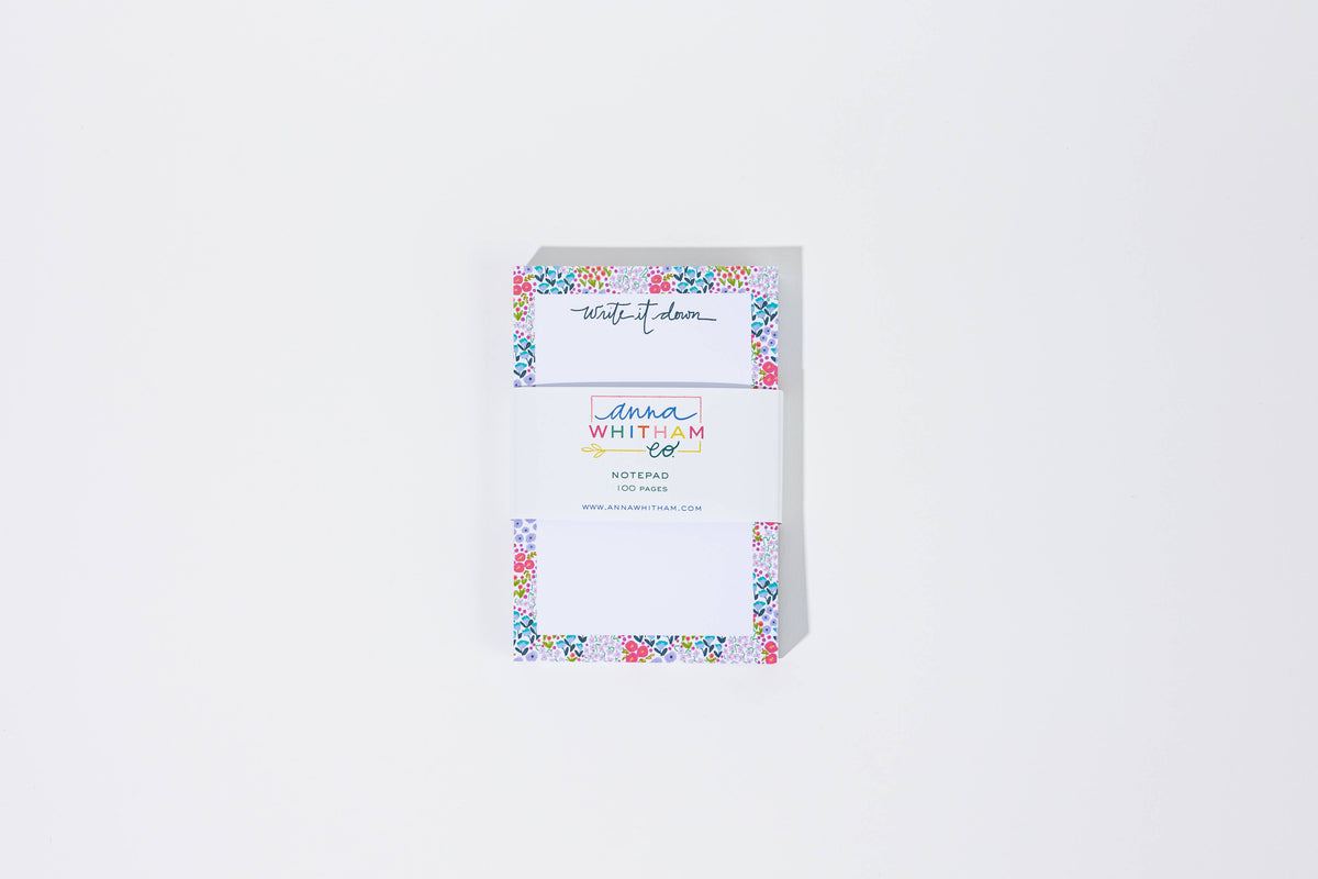 Ellender White Floral Notepad