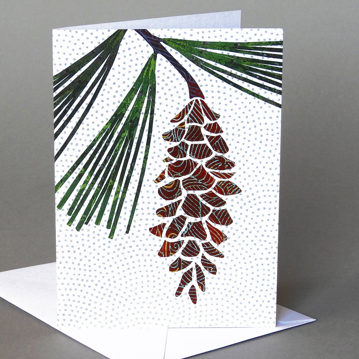 White Pine Box: 10 Blank Nature-Inspired Christmas Cards