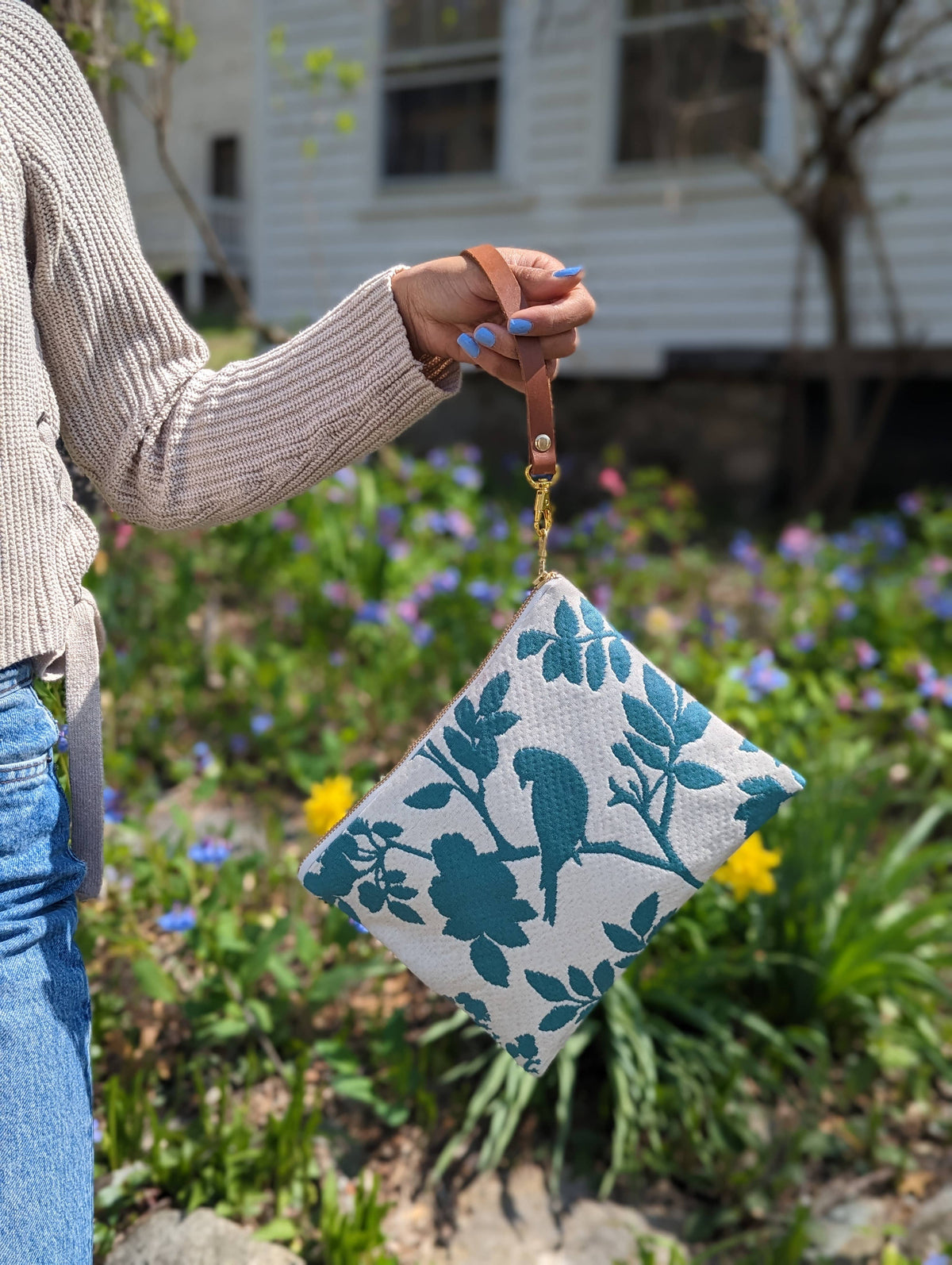 Bird Silhouette Wristlet Purse