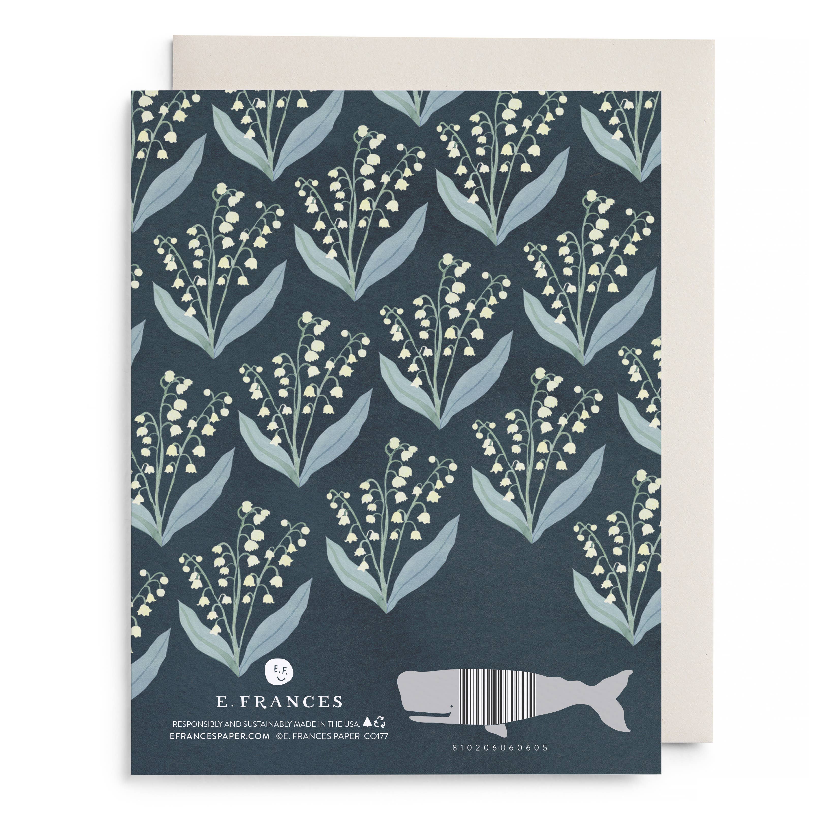 Lily of the Valley Sympathy Greeting Card