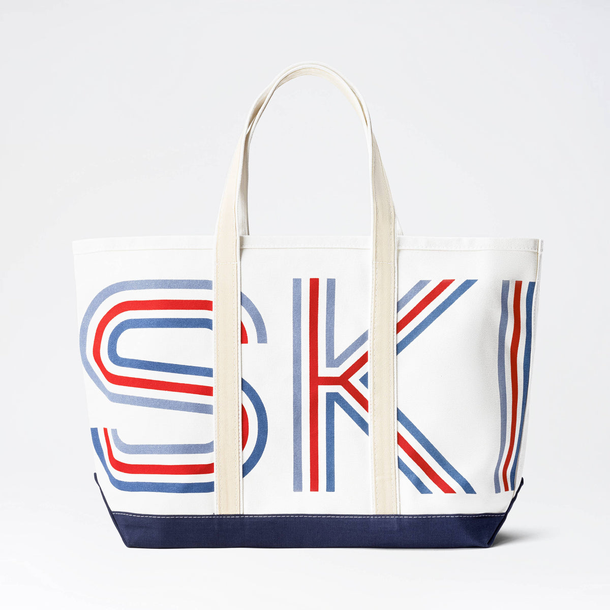 Retro Ski Canvas Tote Bag