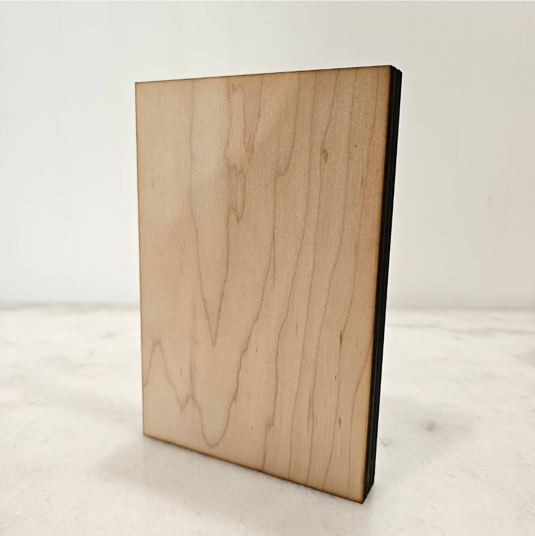 Latte Ghosts Decorative Wooden Block