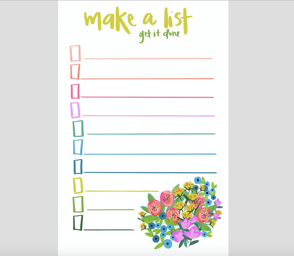 Make a List Notepad | Colorful Note-Taking