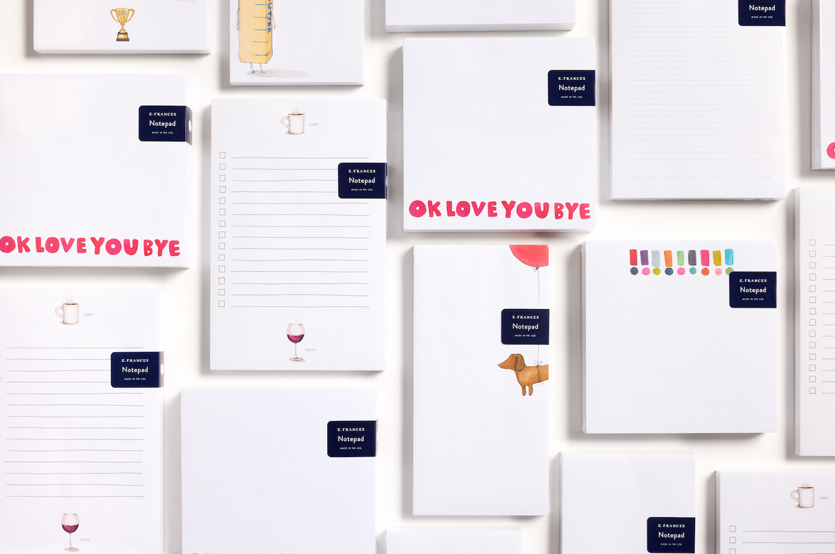 Ok Love You Bye Chunky Square Notepad