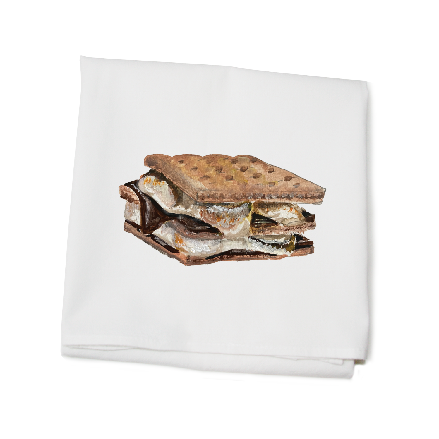 S'mores Flour Sack Tea Towel