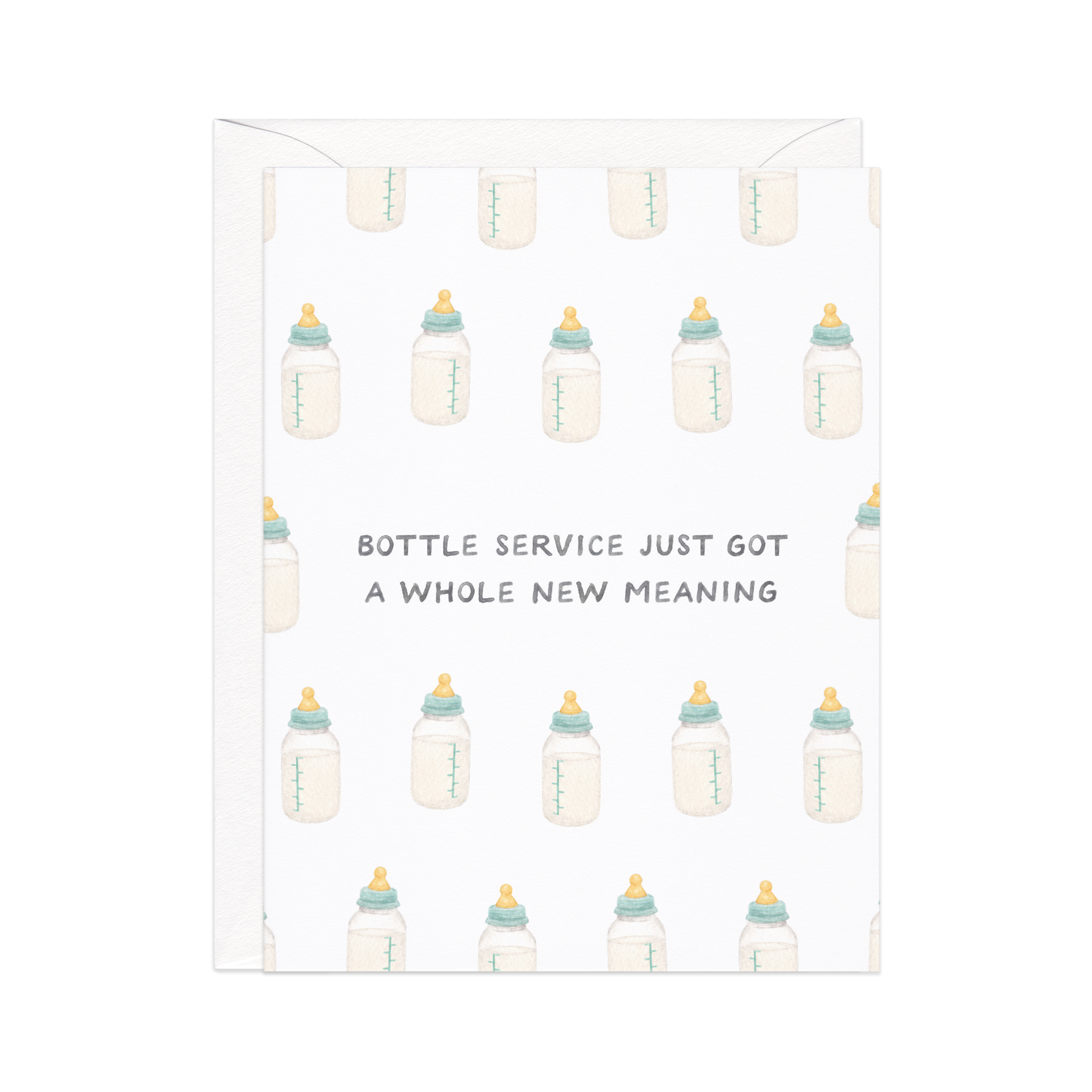 Bottle Service -  New Baby Card
