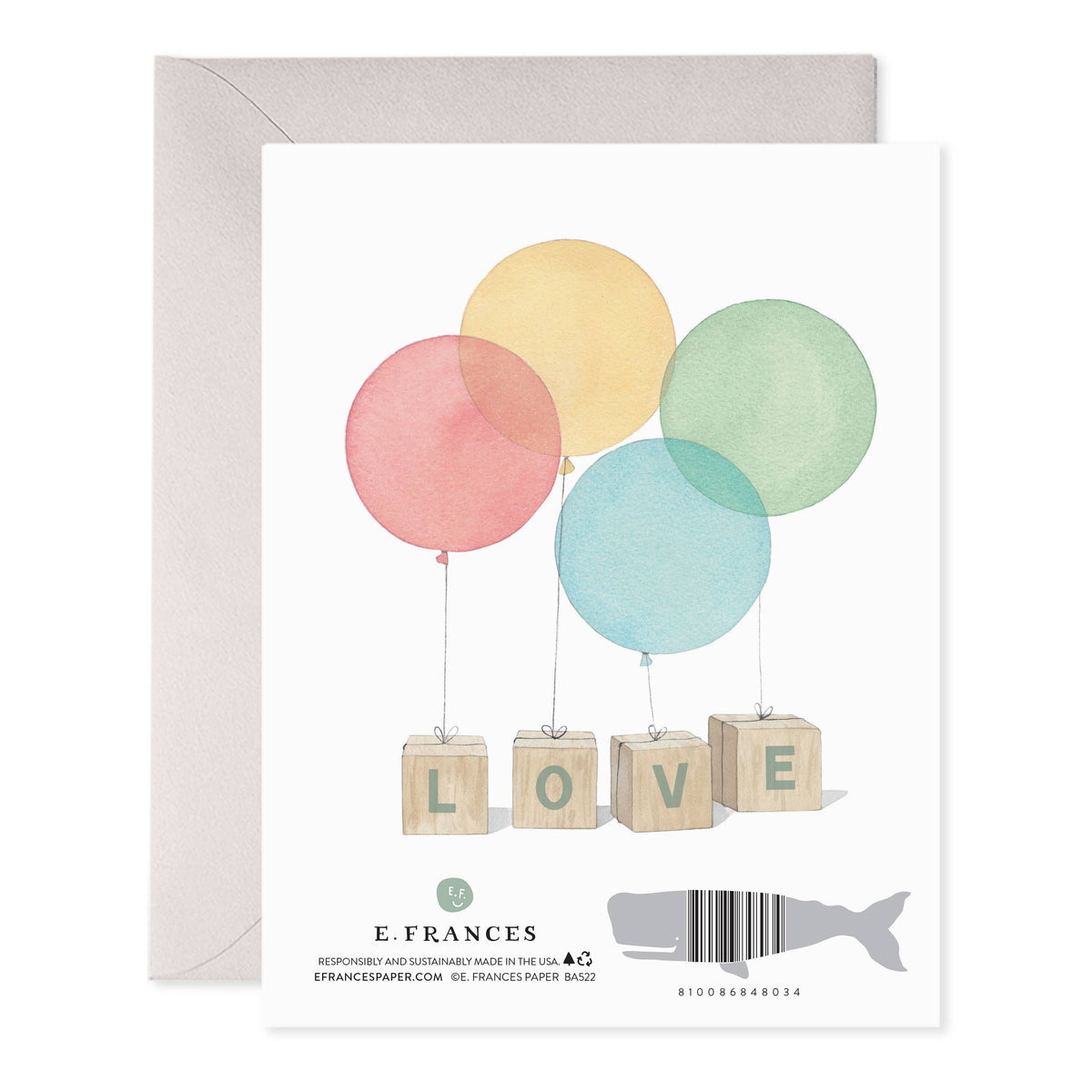 Baby Blocks — New Baby & Shower Card