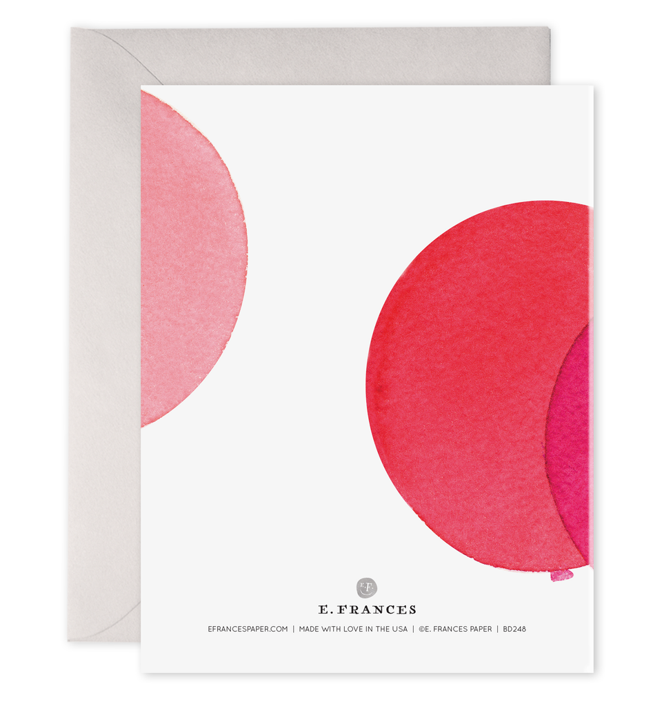 Pink Balloons — Birthday Card