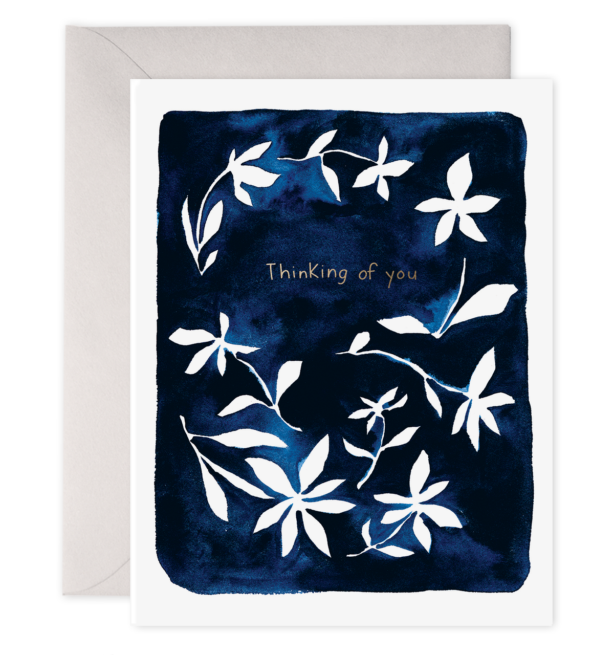Indigo Flowers — Sympathy & Thinking of You Card
