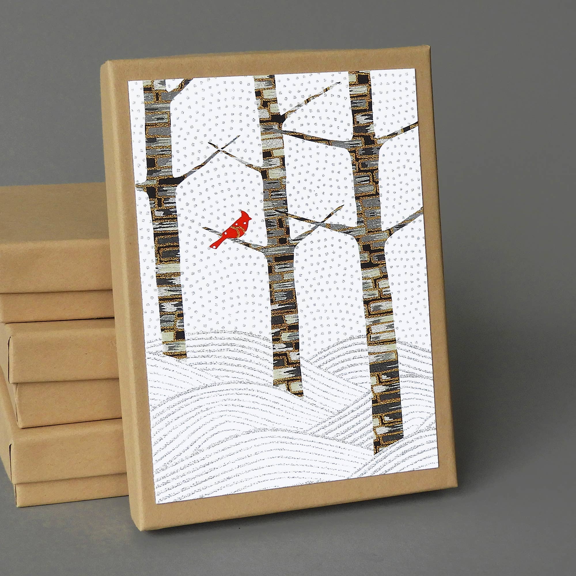 Winter Forest Box: 10 Blank Nature-Inspired Christmas Cards