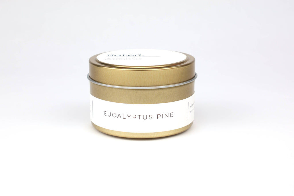 Eucalyptus Pine Soy Candle | 5 oz Gold Tin