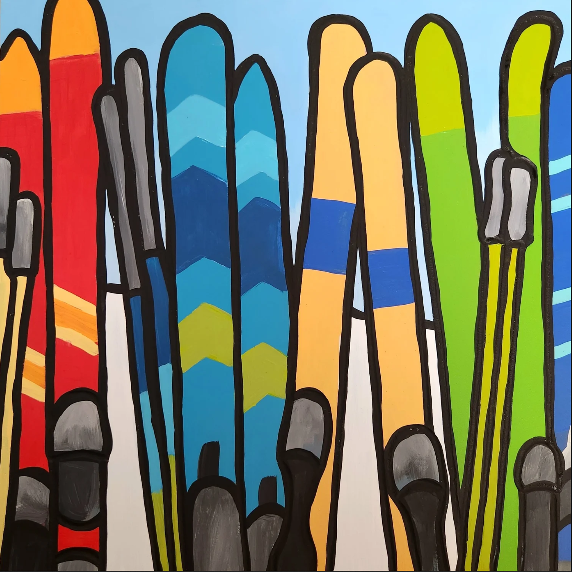 Skis Art Print