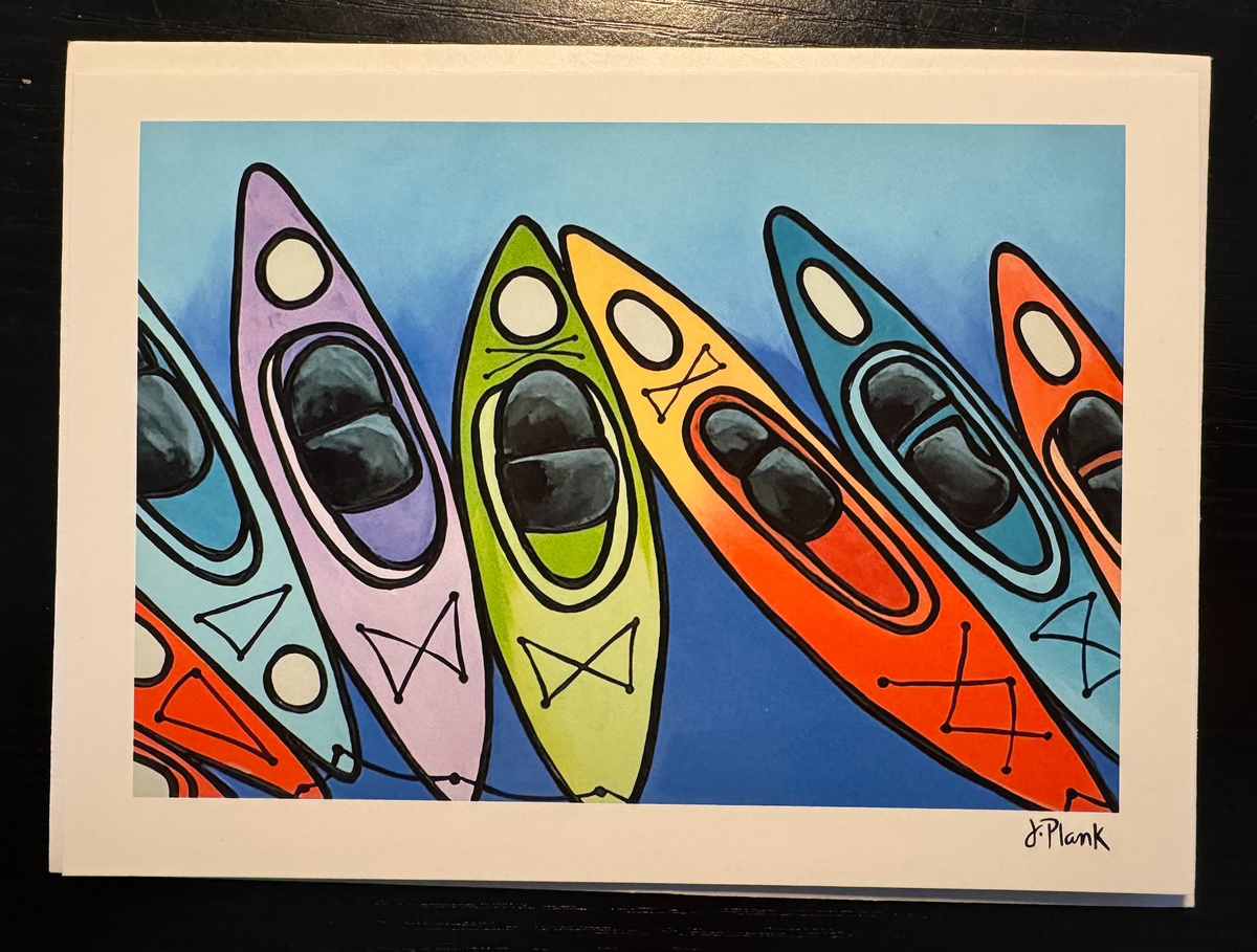 Kayaks Greeting Card