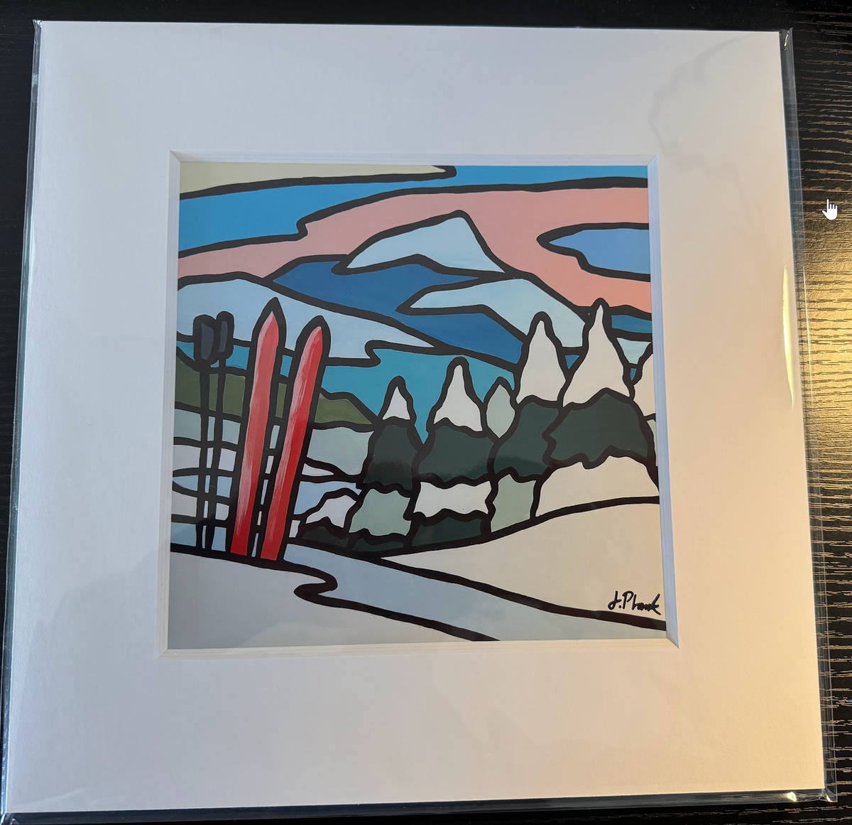Ski Mountain Art Print
