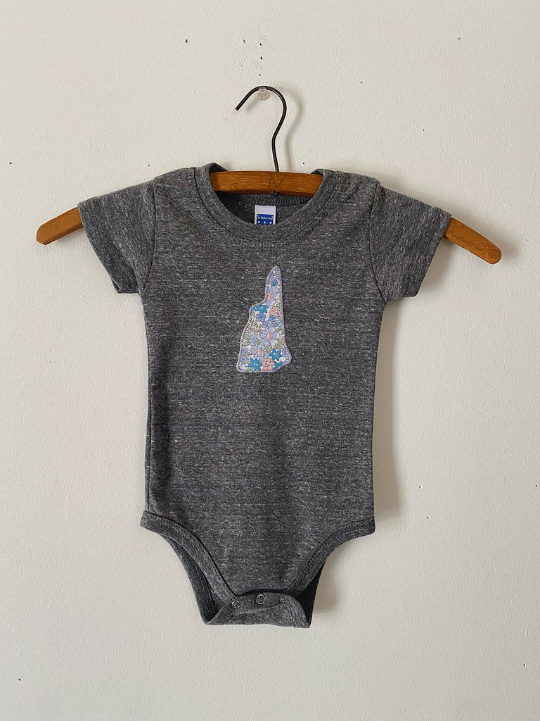New Hampshire Baby Bodysuit - Floral